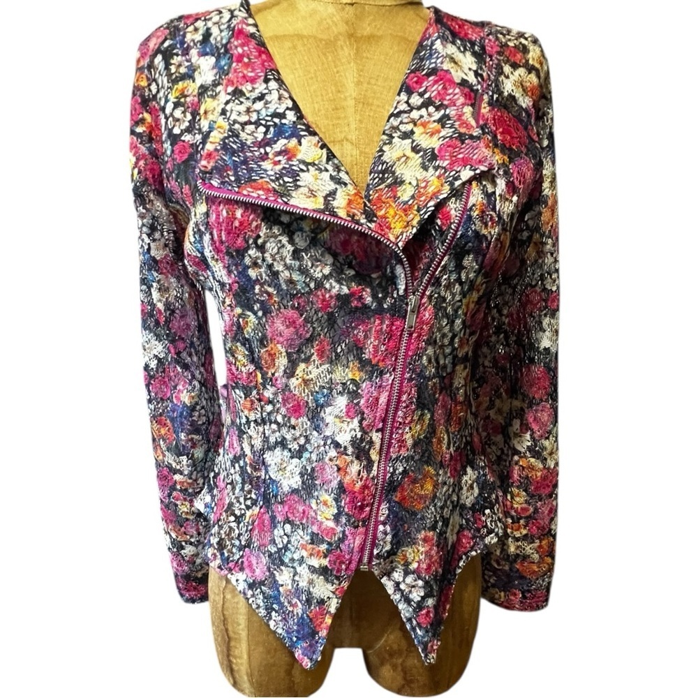 Disney D-Signed Multicolor Floral Lace Women's Blazer NWOT XL
